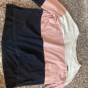 cropped long T shirt